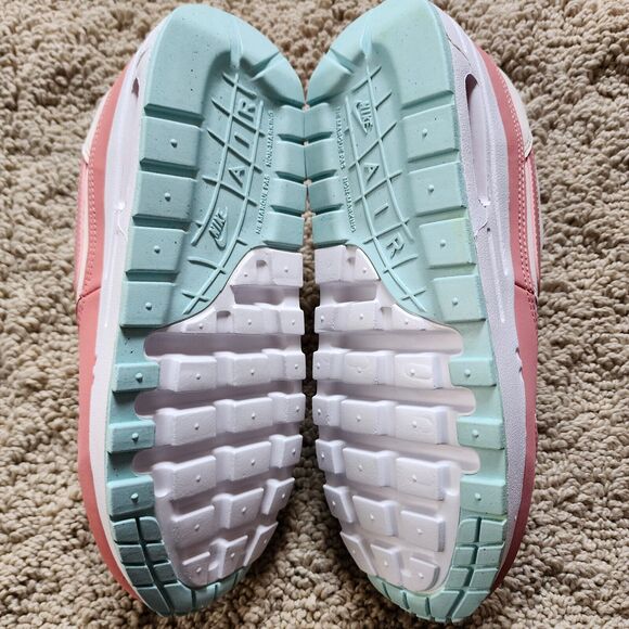 Nike Air Max 1 White Red Star Dust Guava Ice Brand New Sz 6.5Y - Picture 7 of 8